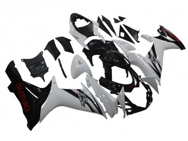 Venta Carenados Moto Suzuki GSXR 600/750 2011-2024 - Blanco Negro Brillante