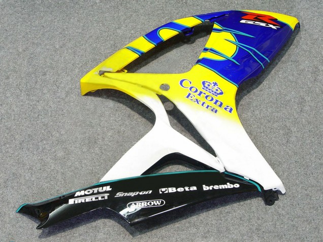 Venta Carenados Moto Suzuki GSXR 600/750 2006-2007 - Blanco Azul Amarillo Corona Alstare
