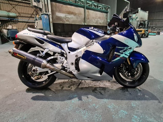 Venta Carenados Moto Suzuki GSXR 1300 Hayabusa 1996-2007 - Azul Blanco