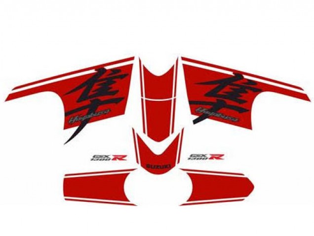 Venta Carenado Moto Suzuki GSXR 1300 Hayabusa 2008-2020 - Negro Brillante Rojo
