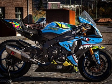 Venta Carenados Moto Yamaha YZF R1 2015-2019 - Azul Amarillo Tiburón