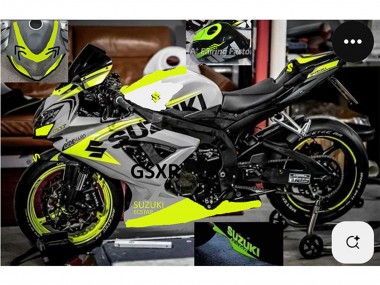 Venta Carenados Moto Suzuki GSXR 750 2004-2005 - Gris Lemon Verde Negro